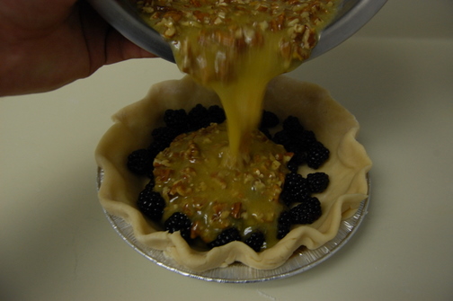 Blackberry Pecan Pie